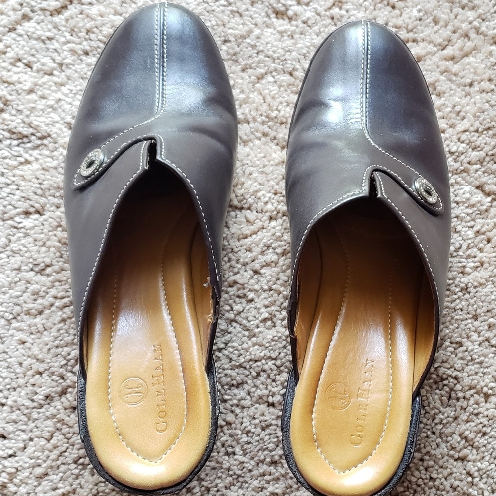Womens Cole haan slip on heels 7.5